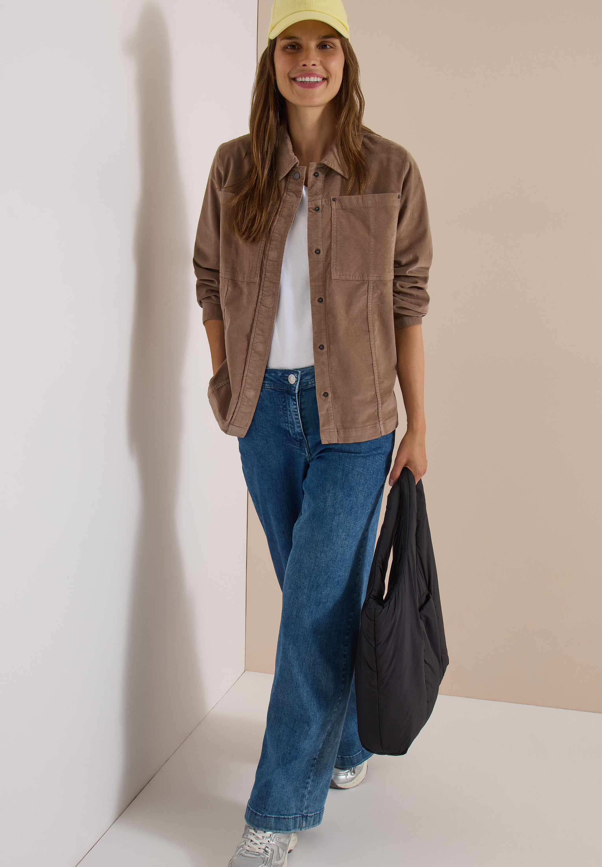 Feincord Overshirt mit Brusttaschen