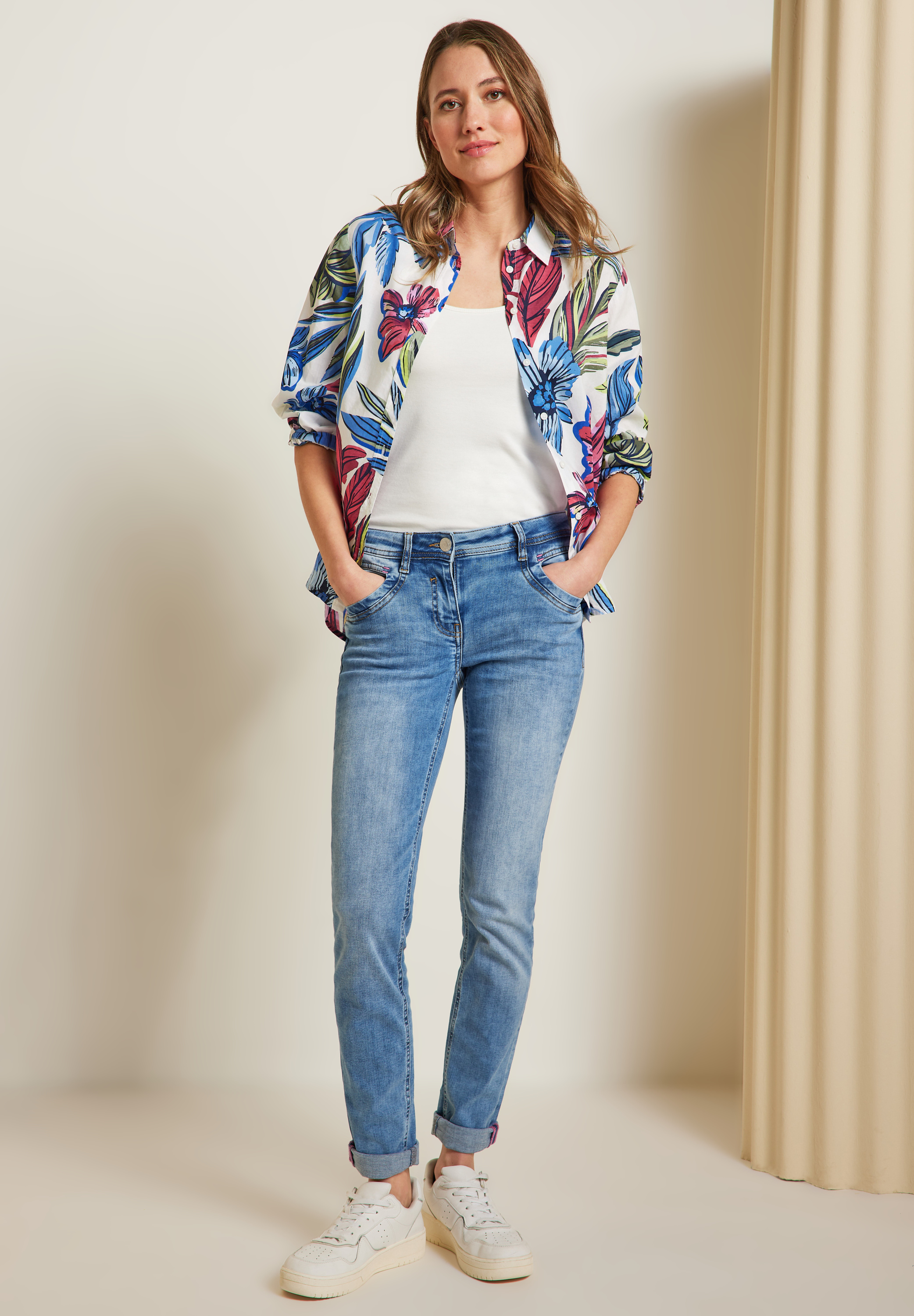 Bluse mit Blumenprint