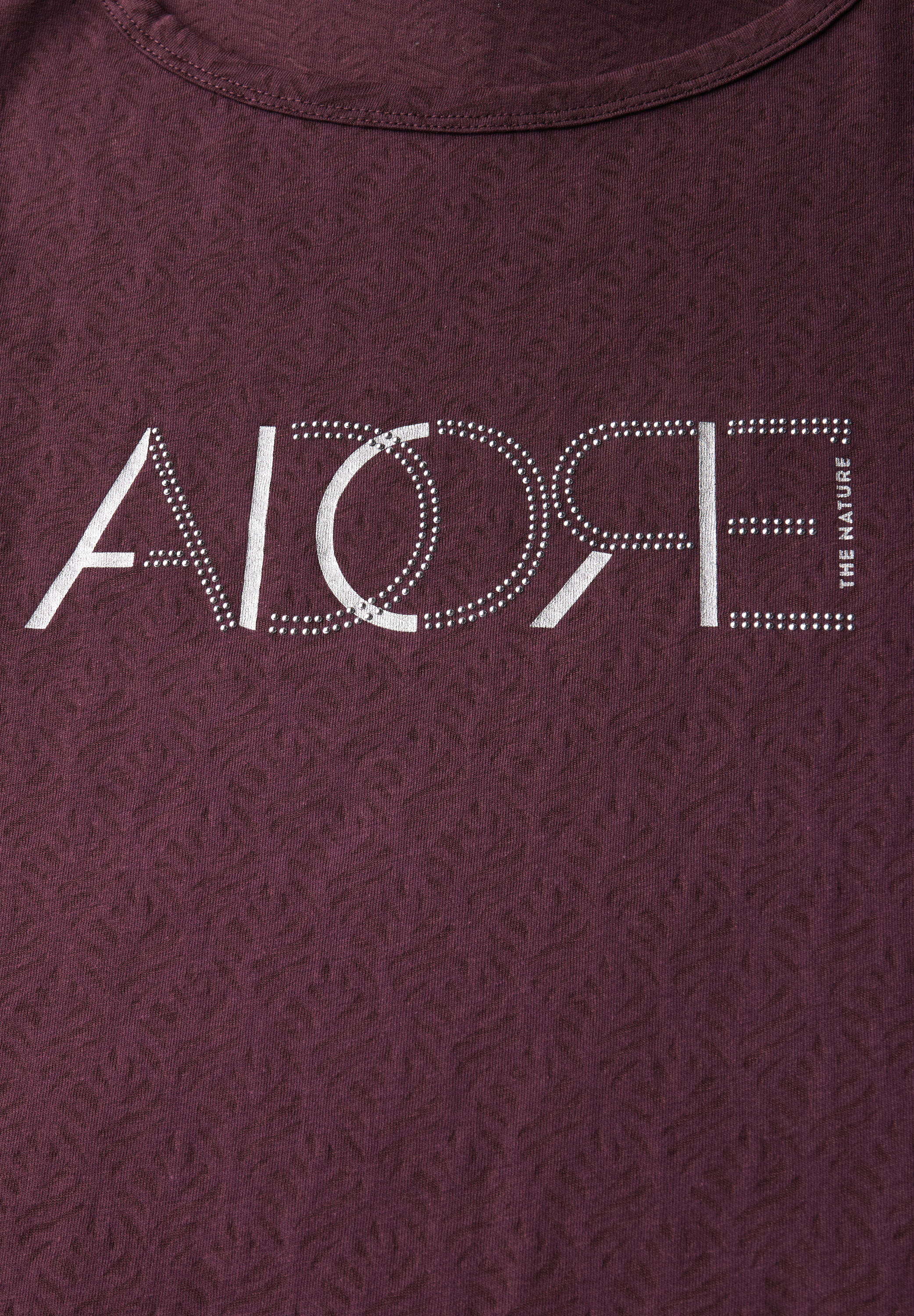 Ausbrenner-Shirt mit Wording