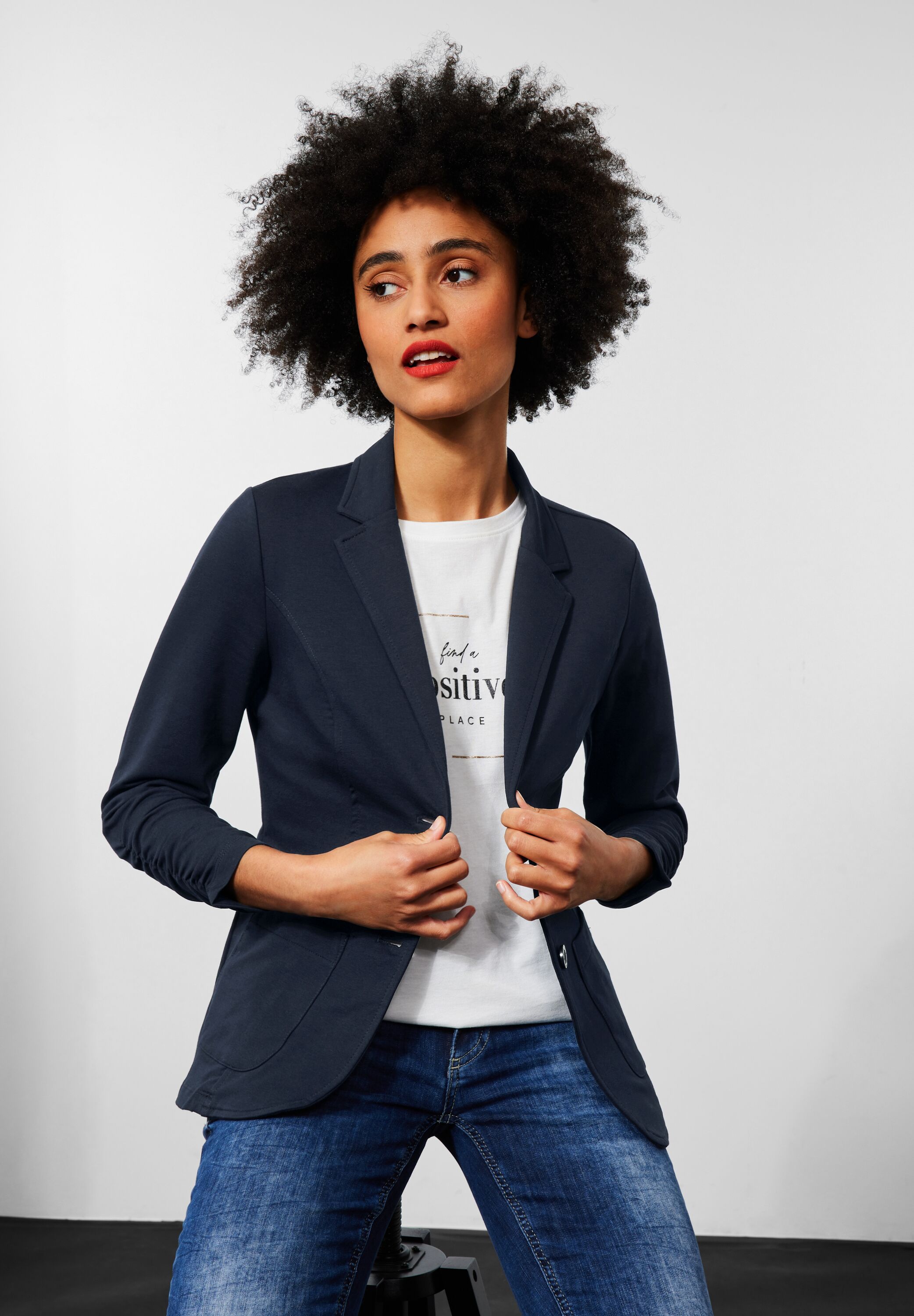 Blazer mit Raffungen