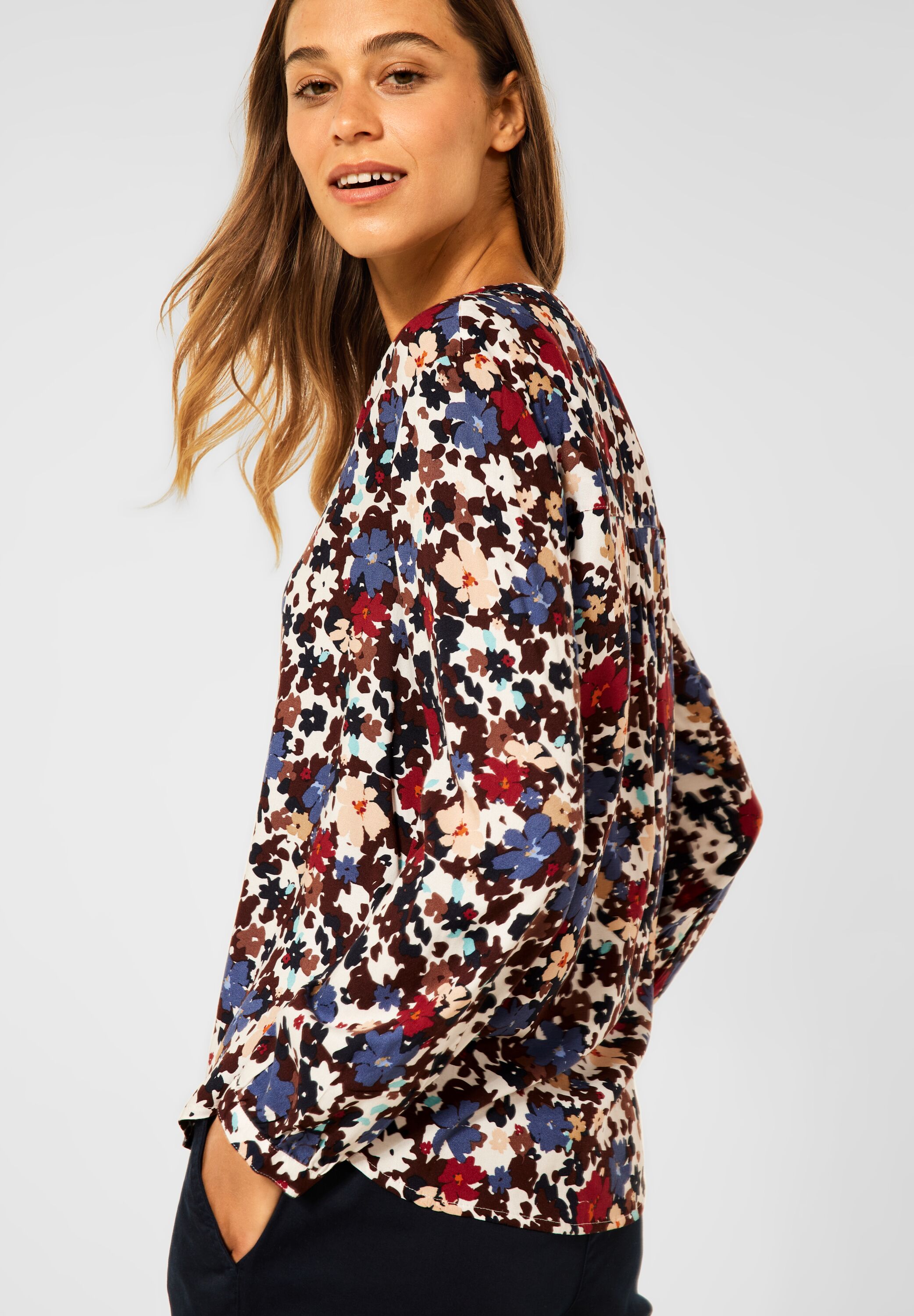 Bluse mit Blumen Print