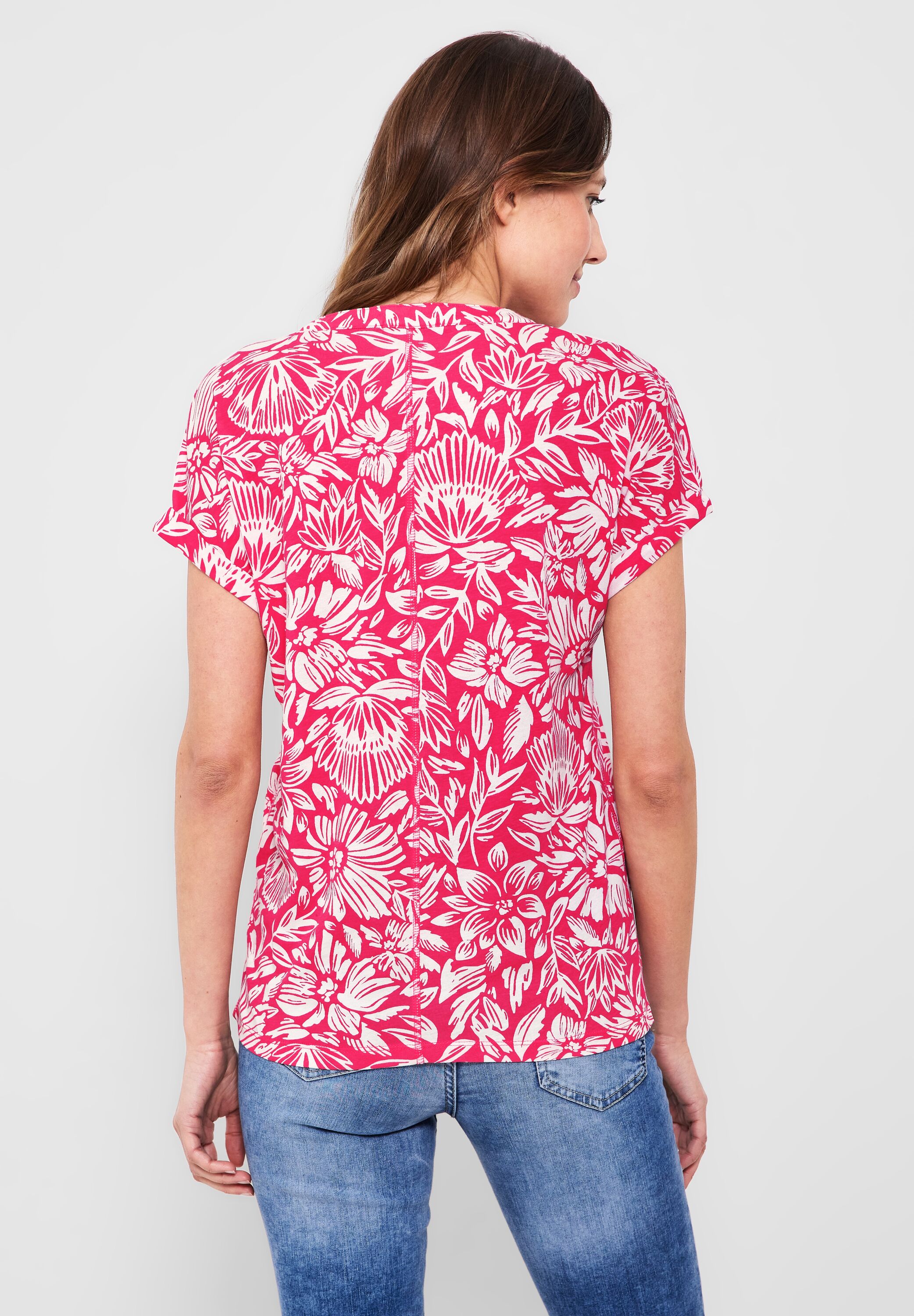 T-Shirt mit Blumenmuster