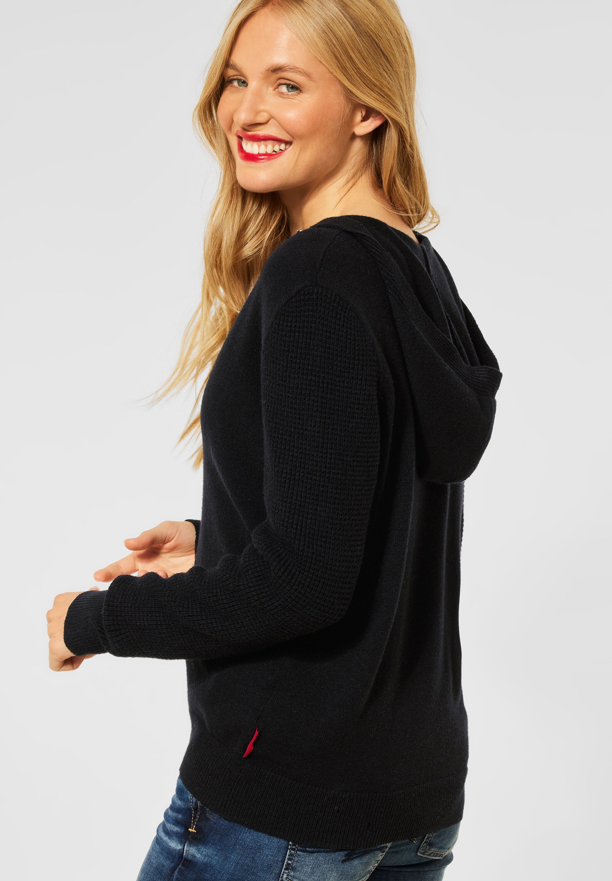 Hoodie Strickjacke