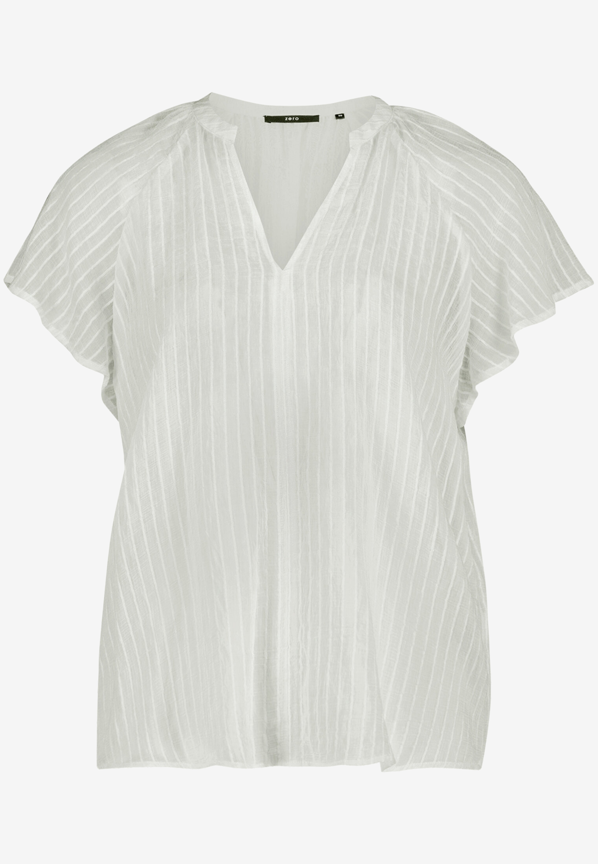 Bluse transparent mit V-Ausschnitt