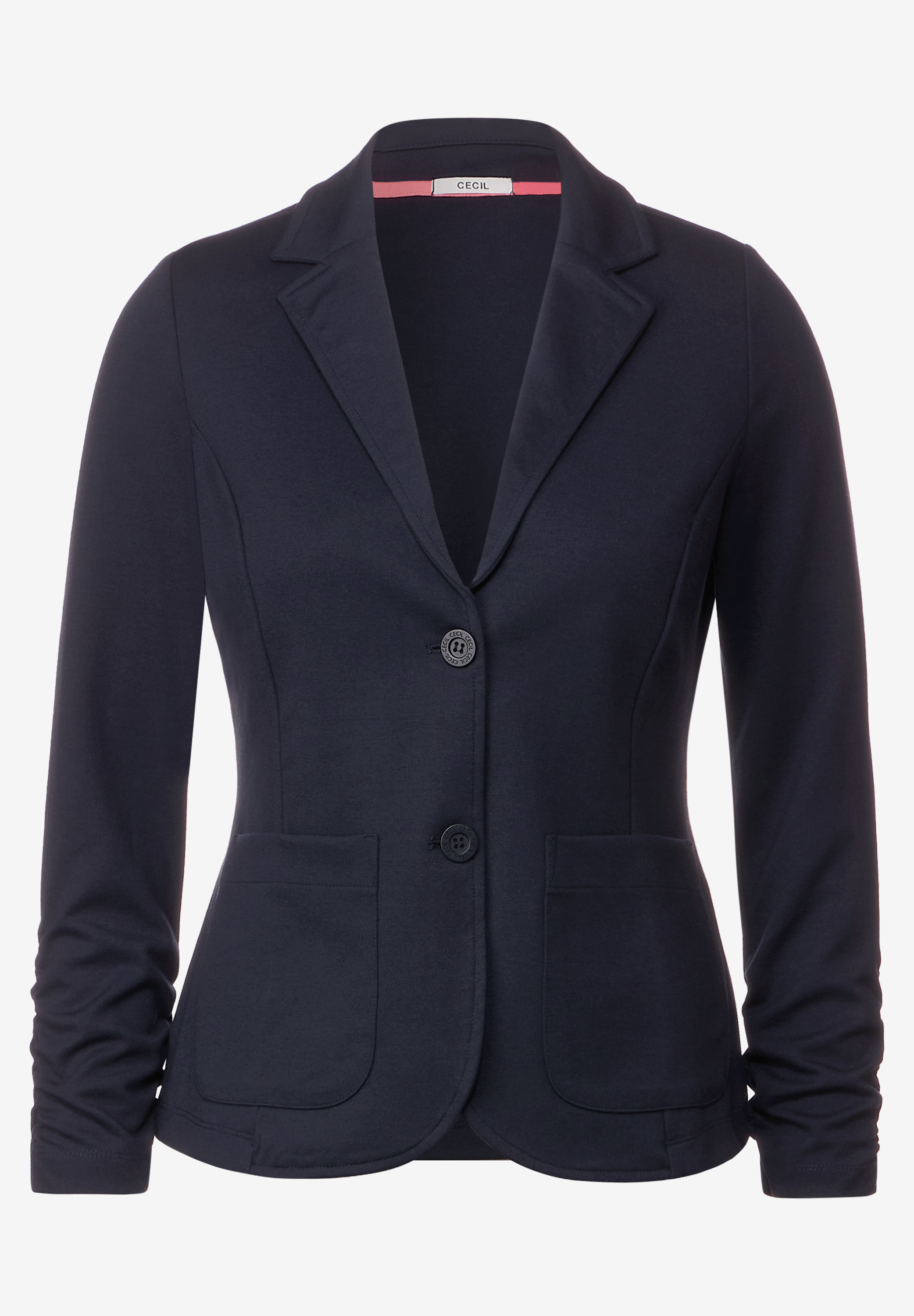 Sweatblazer mit Raffung