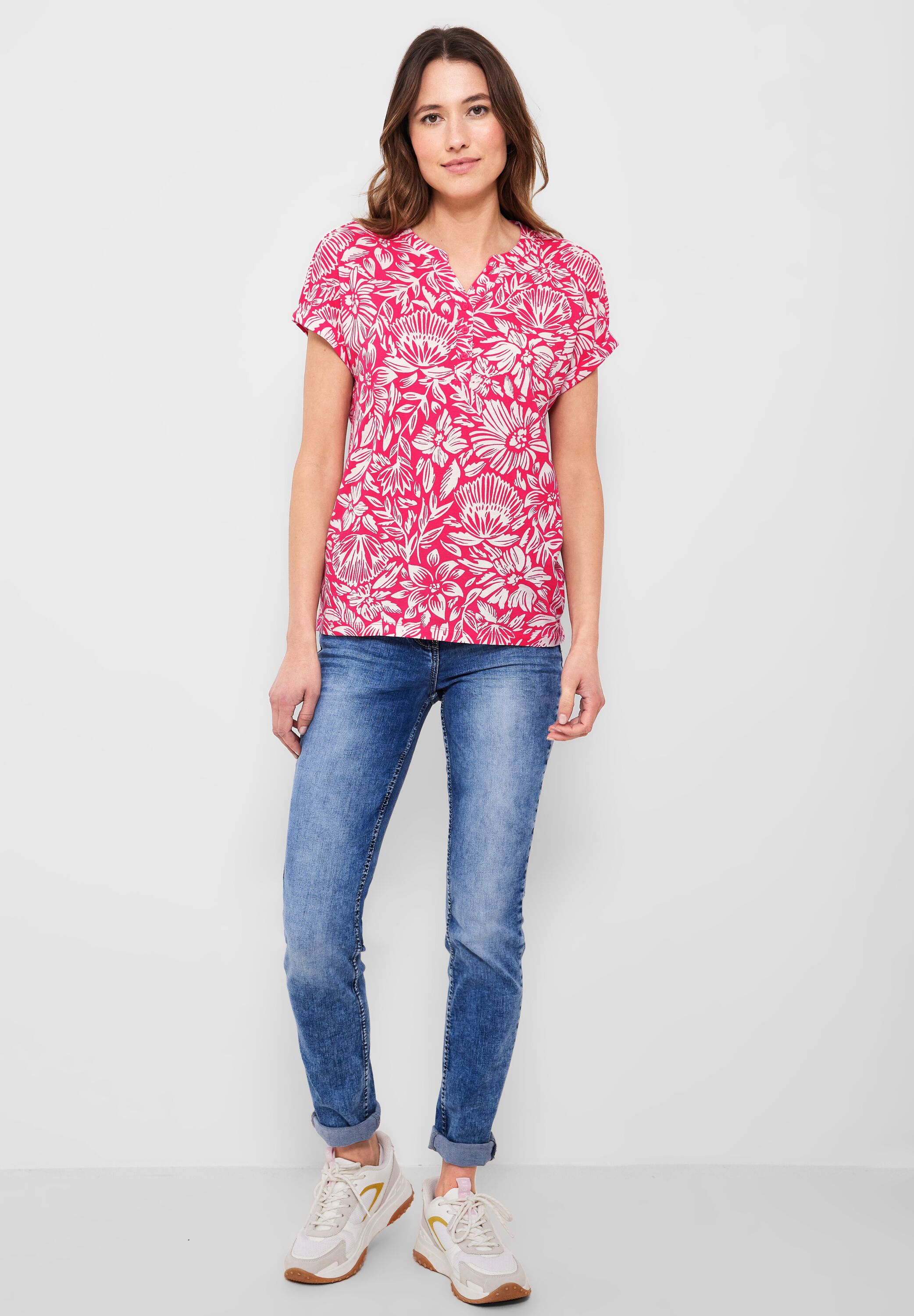 T-Shirt mit Blumenmuster