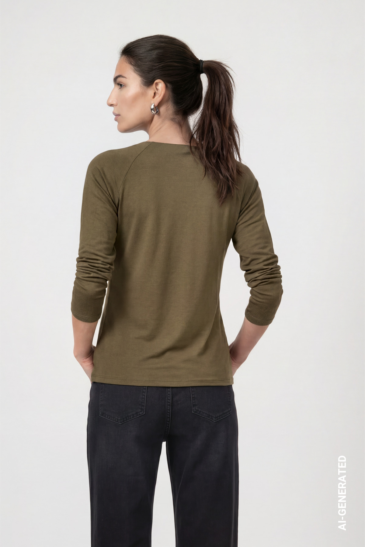 Basic-Langarmshirt