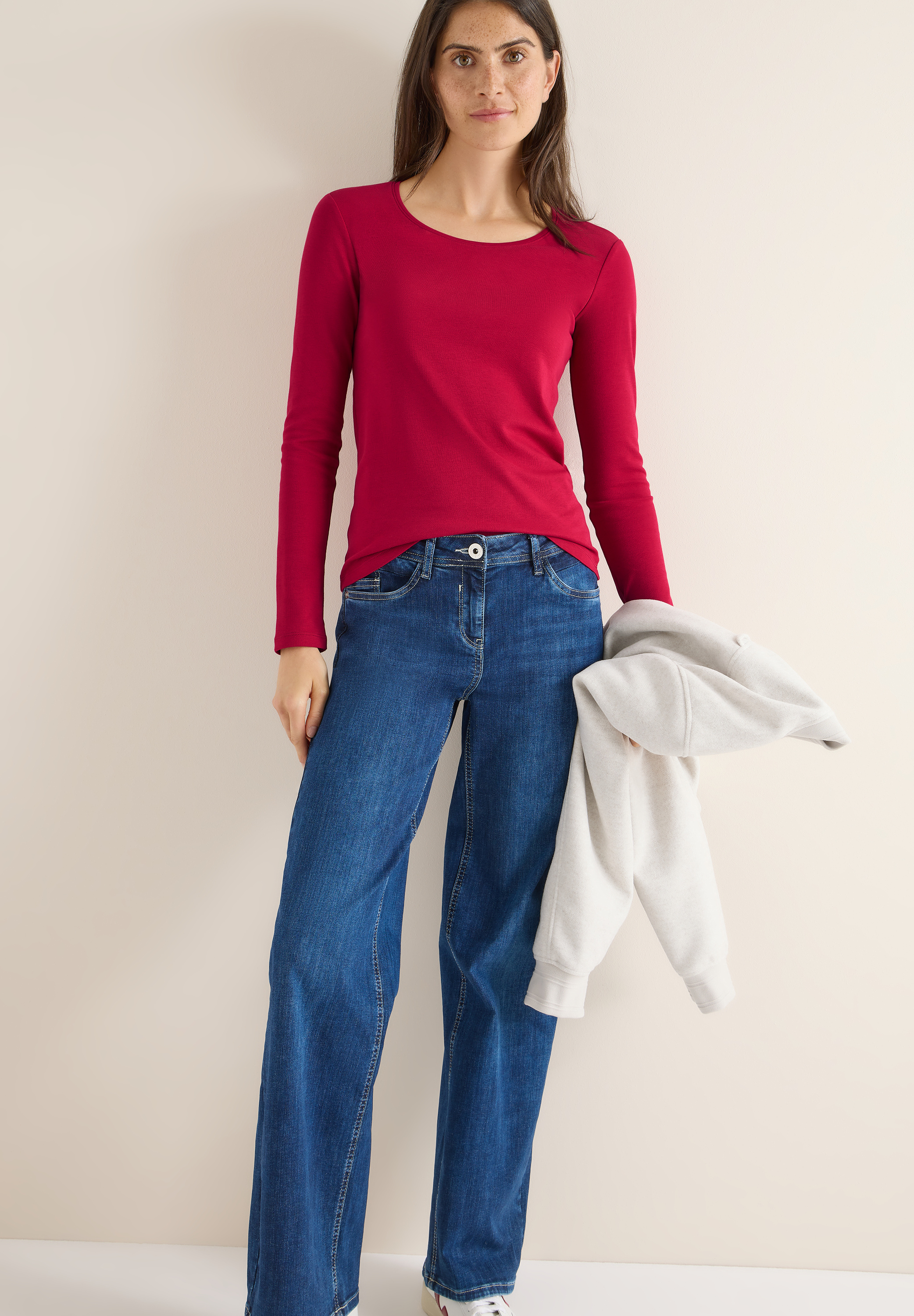 Basic Langarmshirt