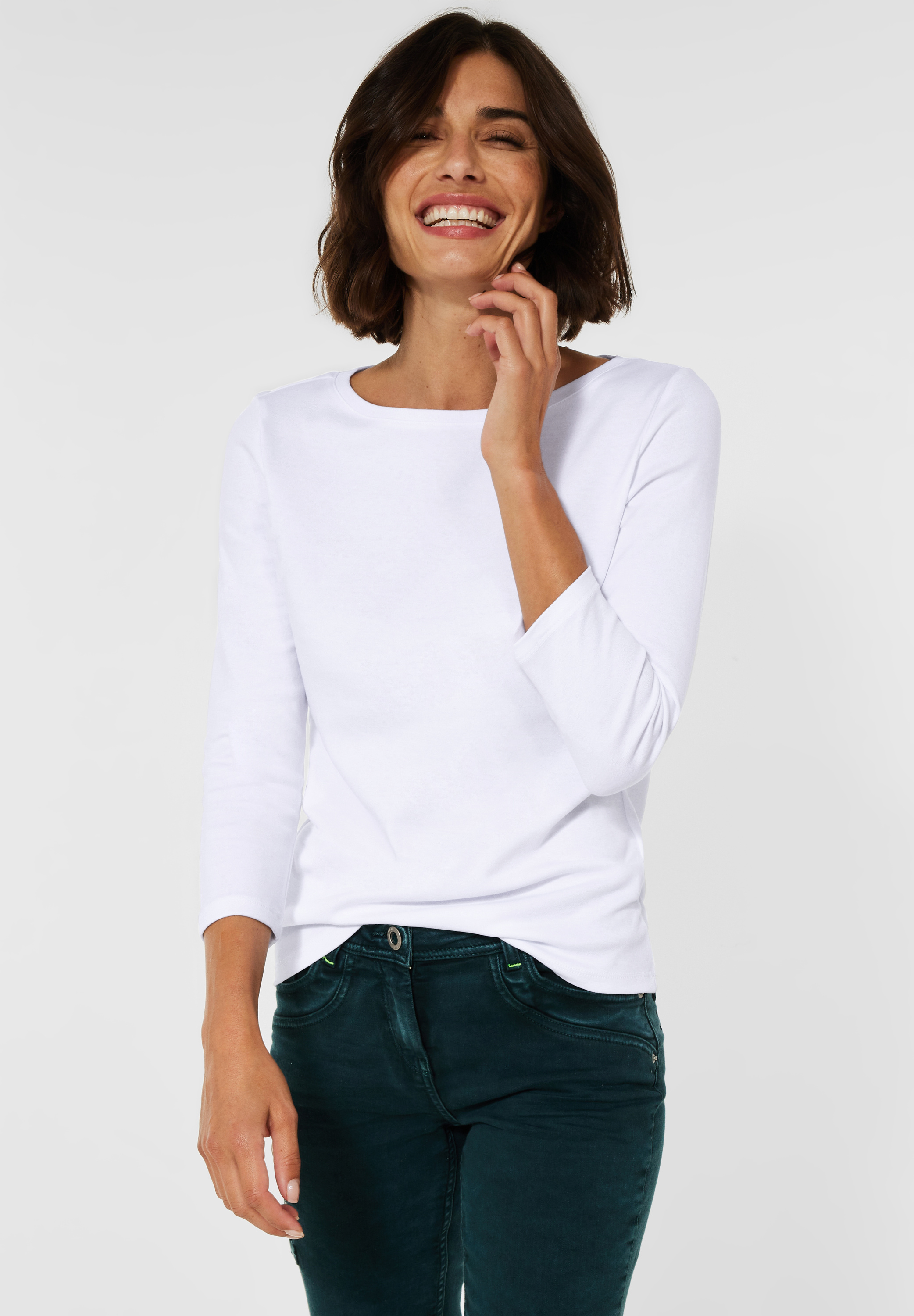 Basic Shirt in Unifarbe