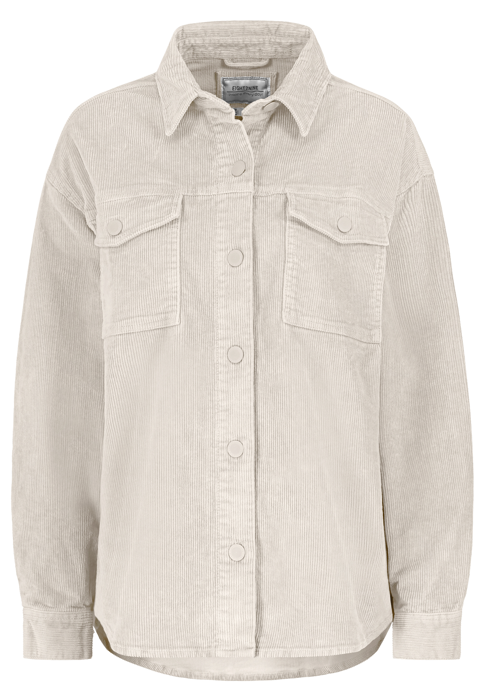 DOB Oversize Hemdjacke, aufgesetzte