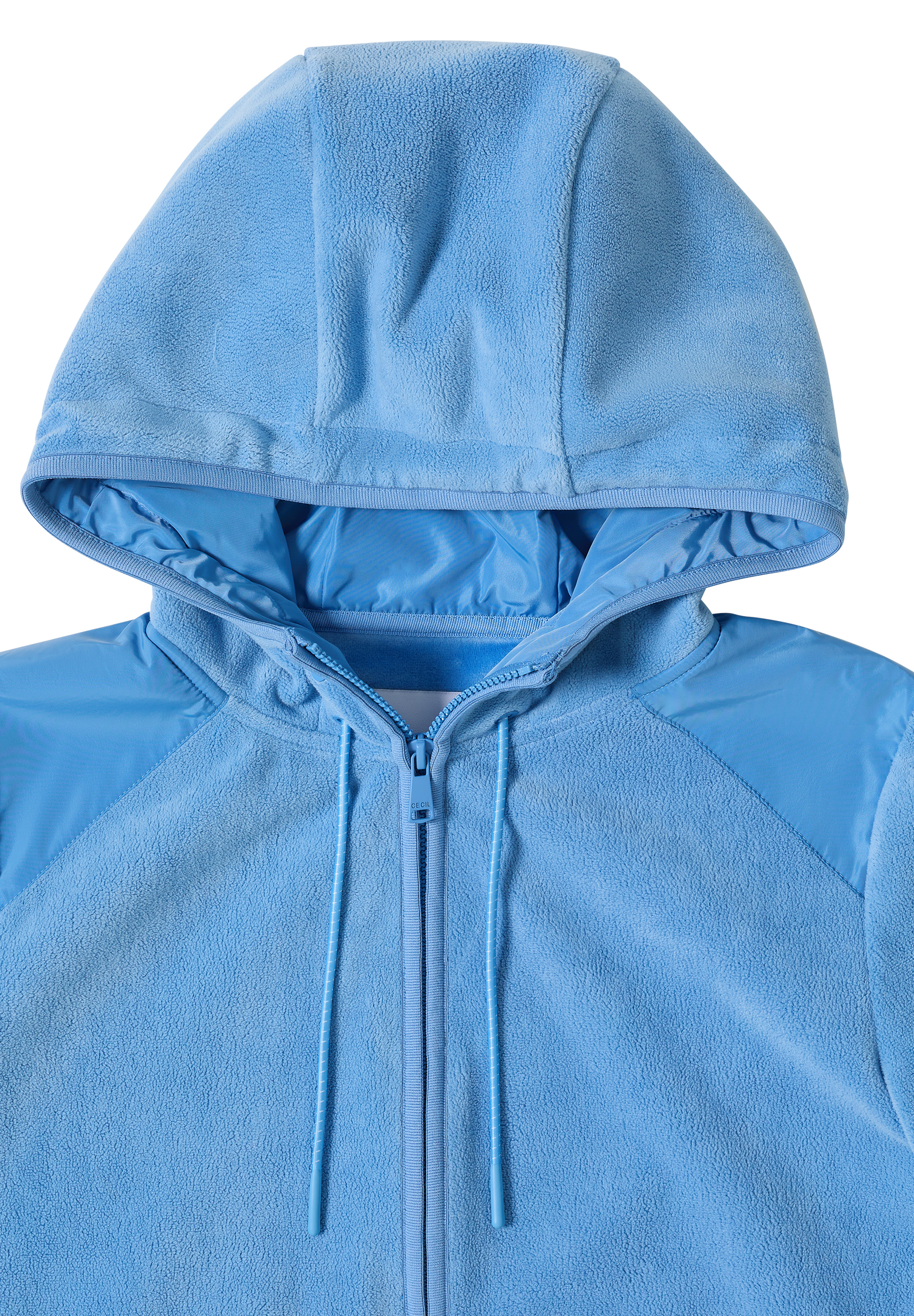Fleecejacke mit Hoodie