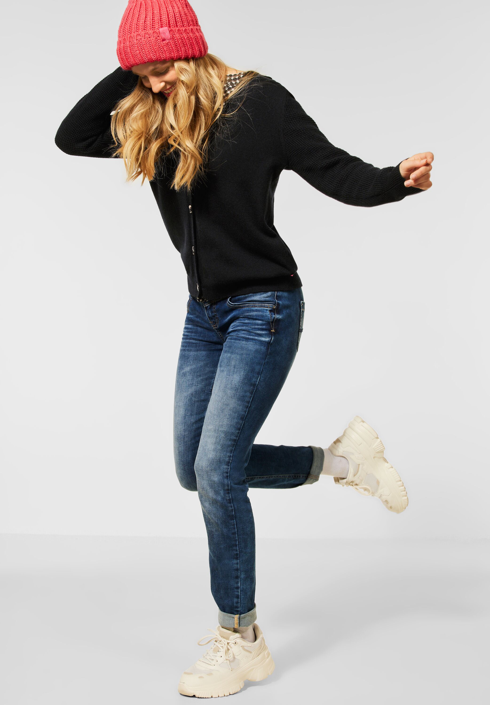 Hoodie Strickjacke
