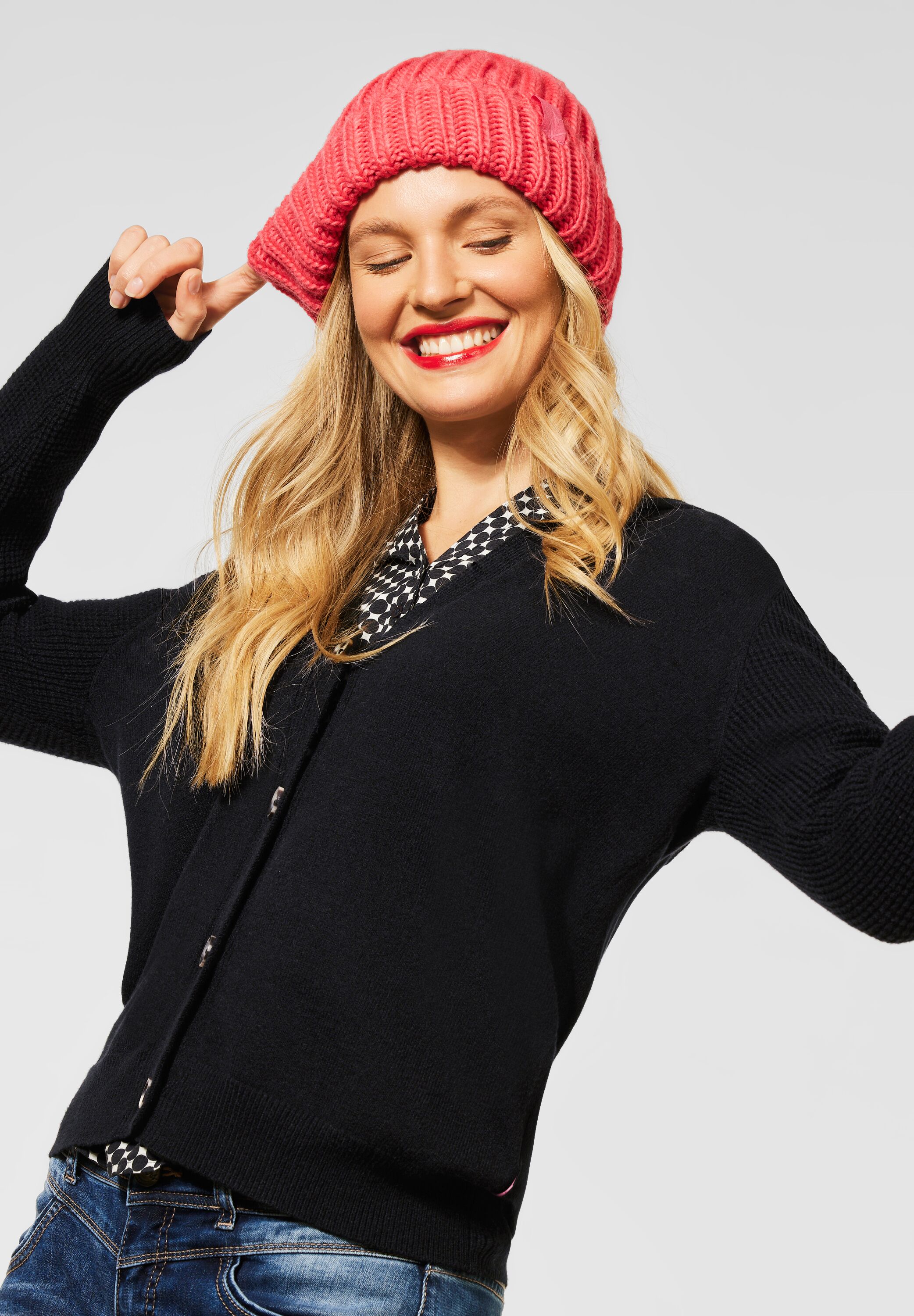 Hoodie Strickjacke