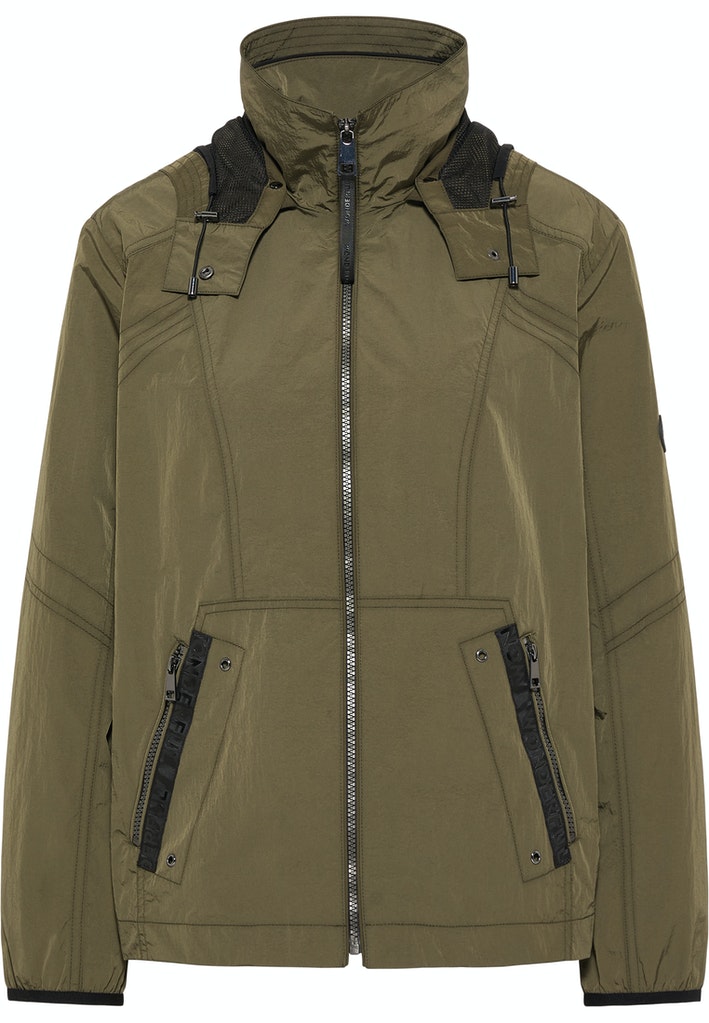 Jacke mit Kapuze dark olive Barbara Lebek