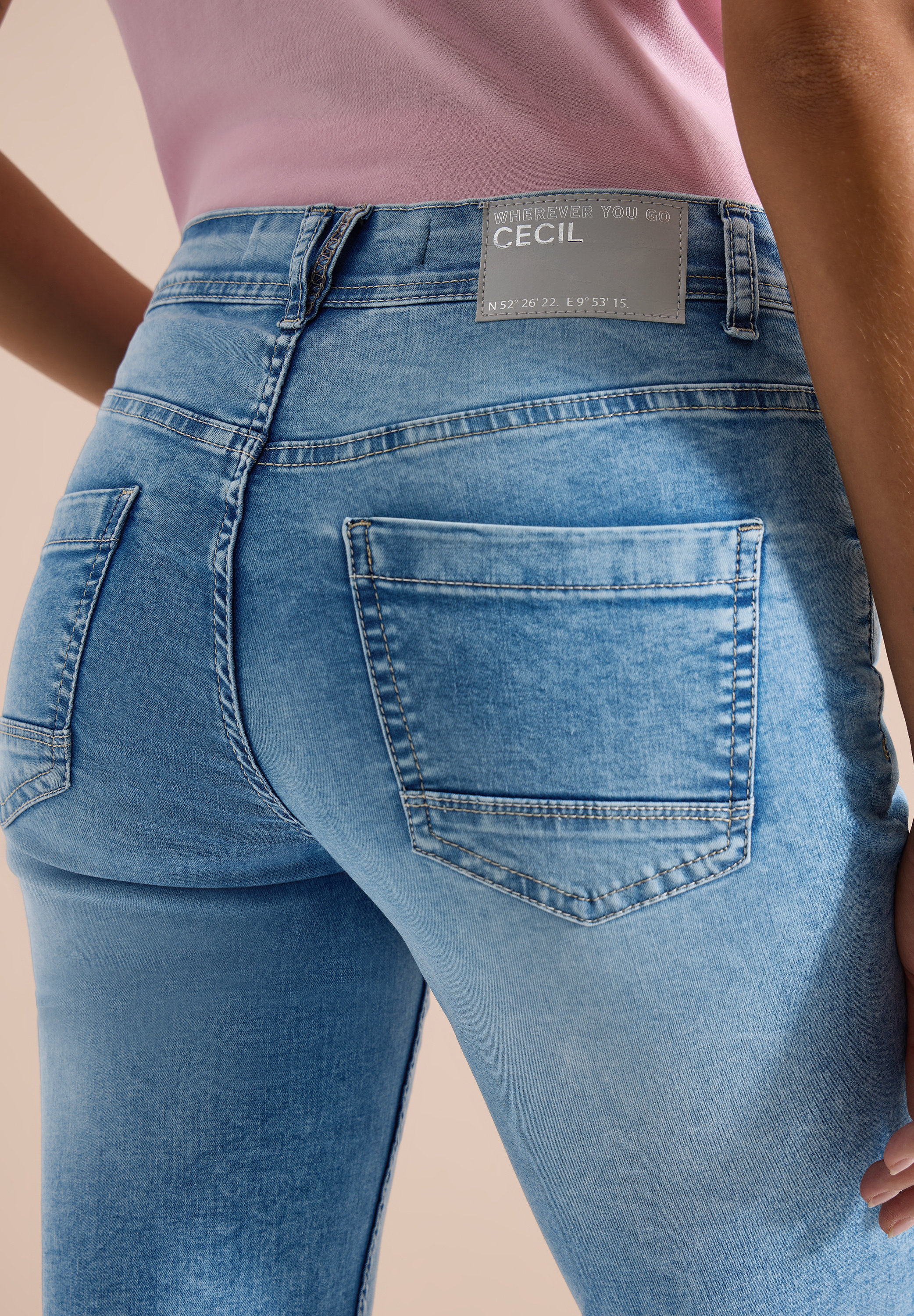 3/4 Slim Leg Jeans im Casual Fit
