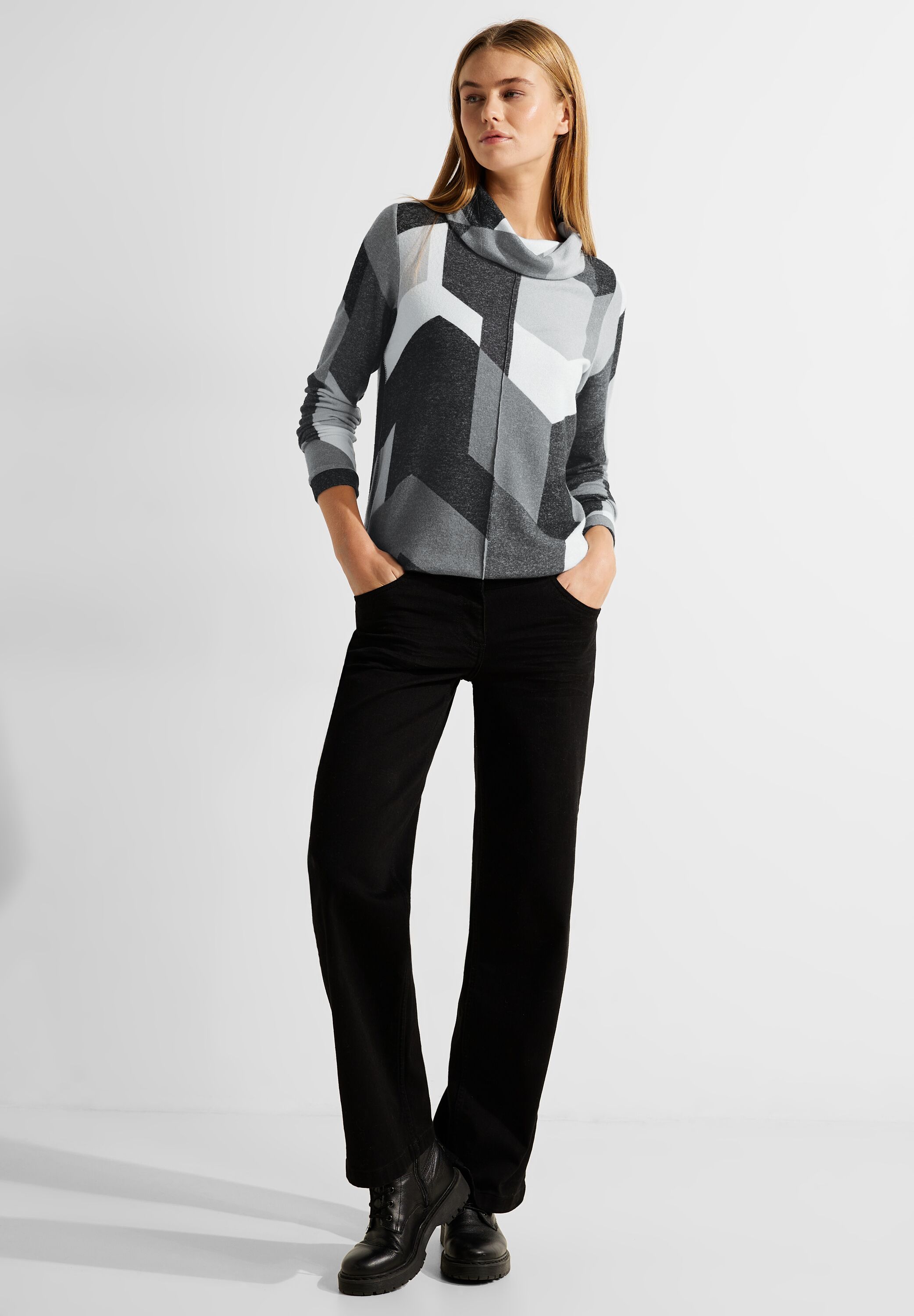 Cosy Shirt mit Print