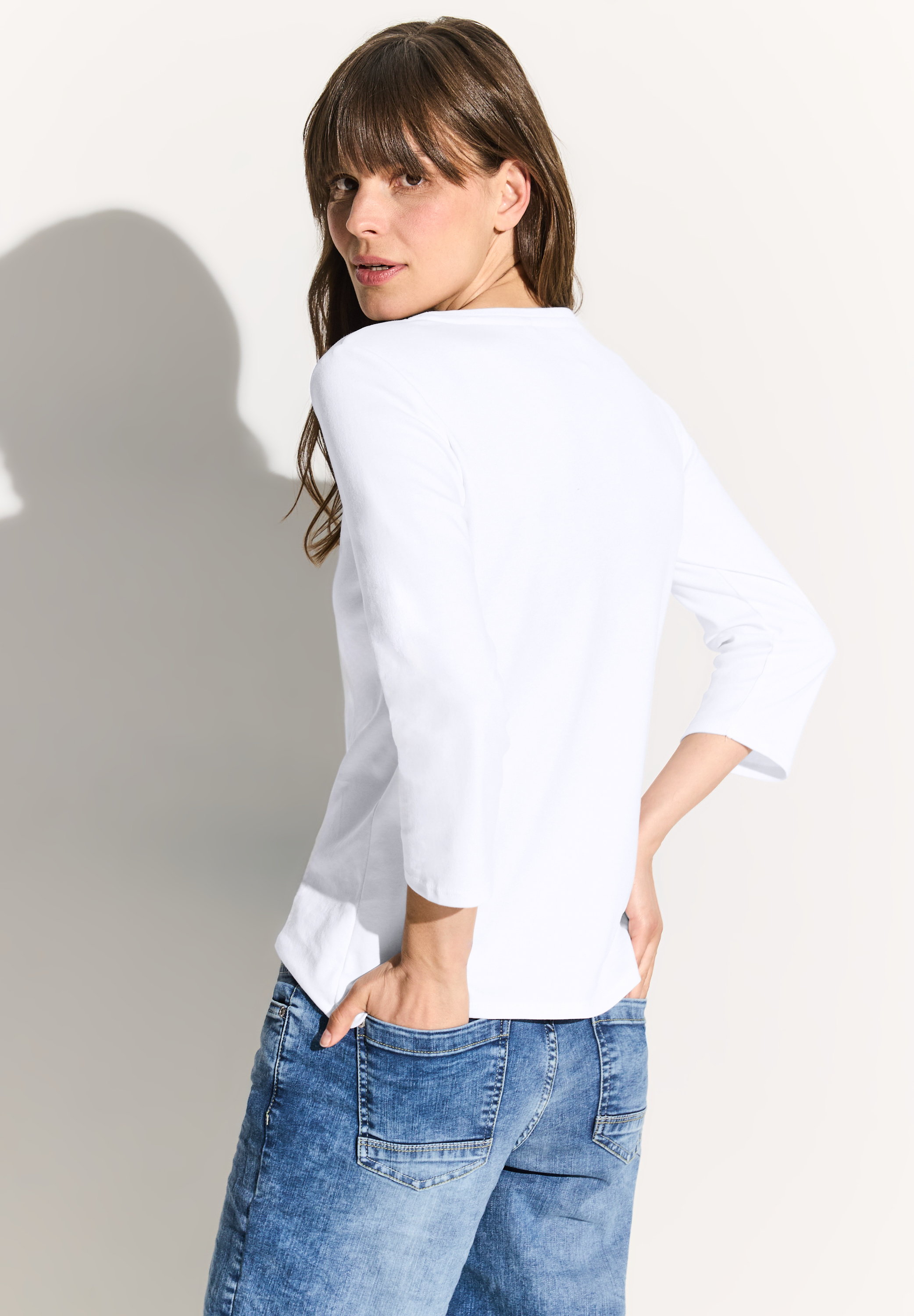 Basic Shirt in Unifarbe