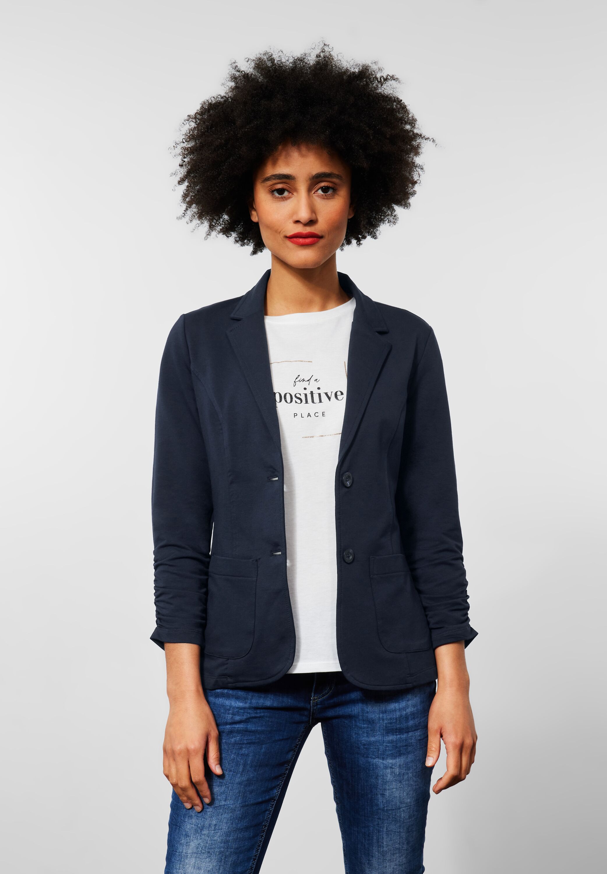 Blazer mit Raffungen