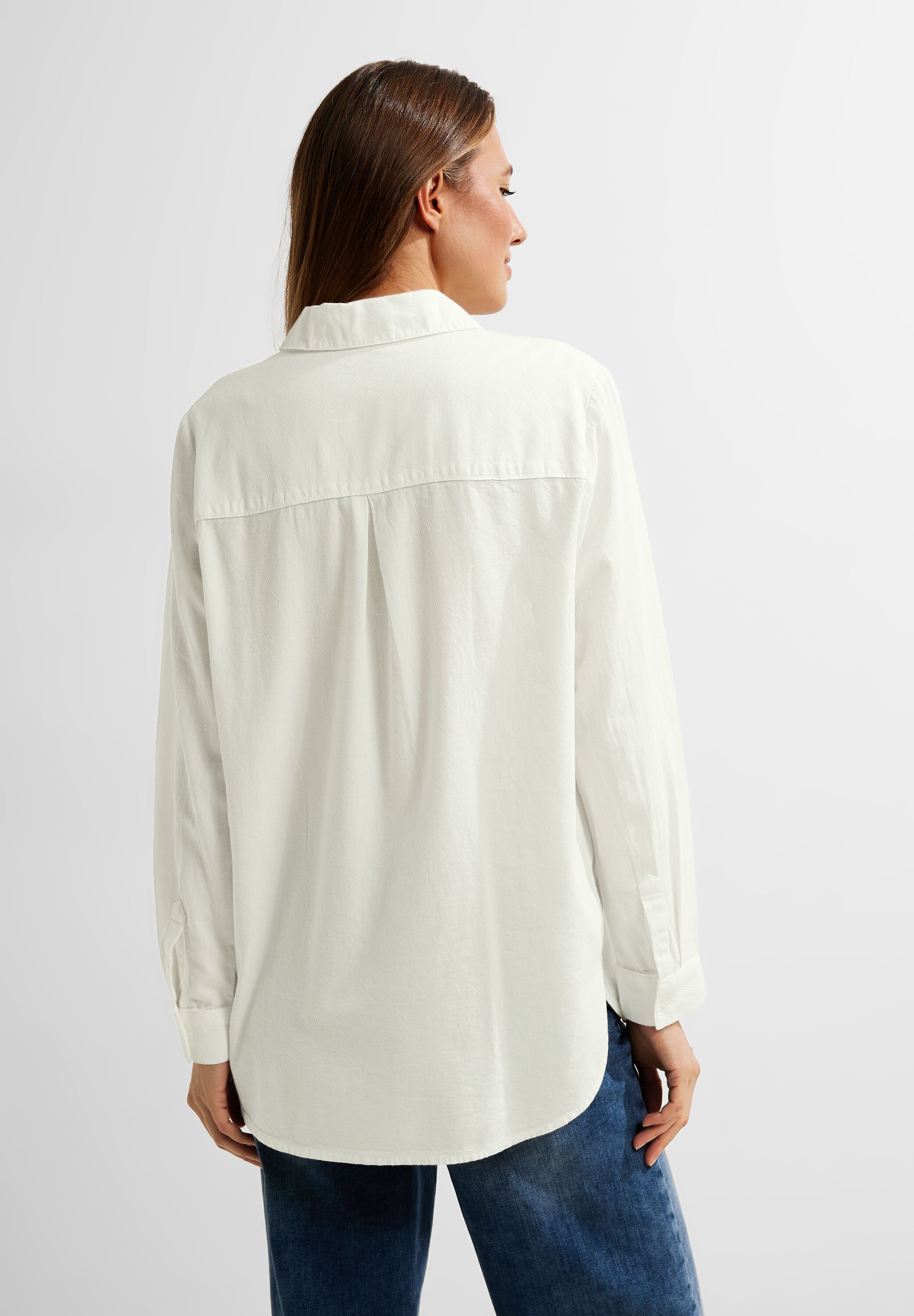 Longbluse mit Struktur