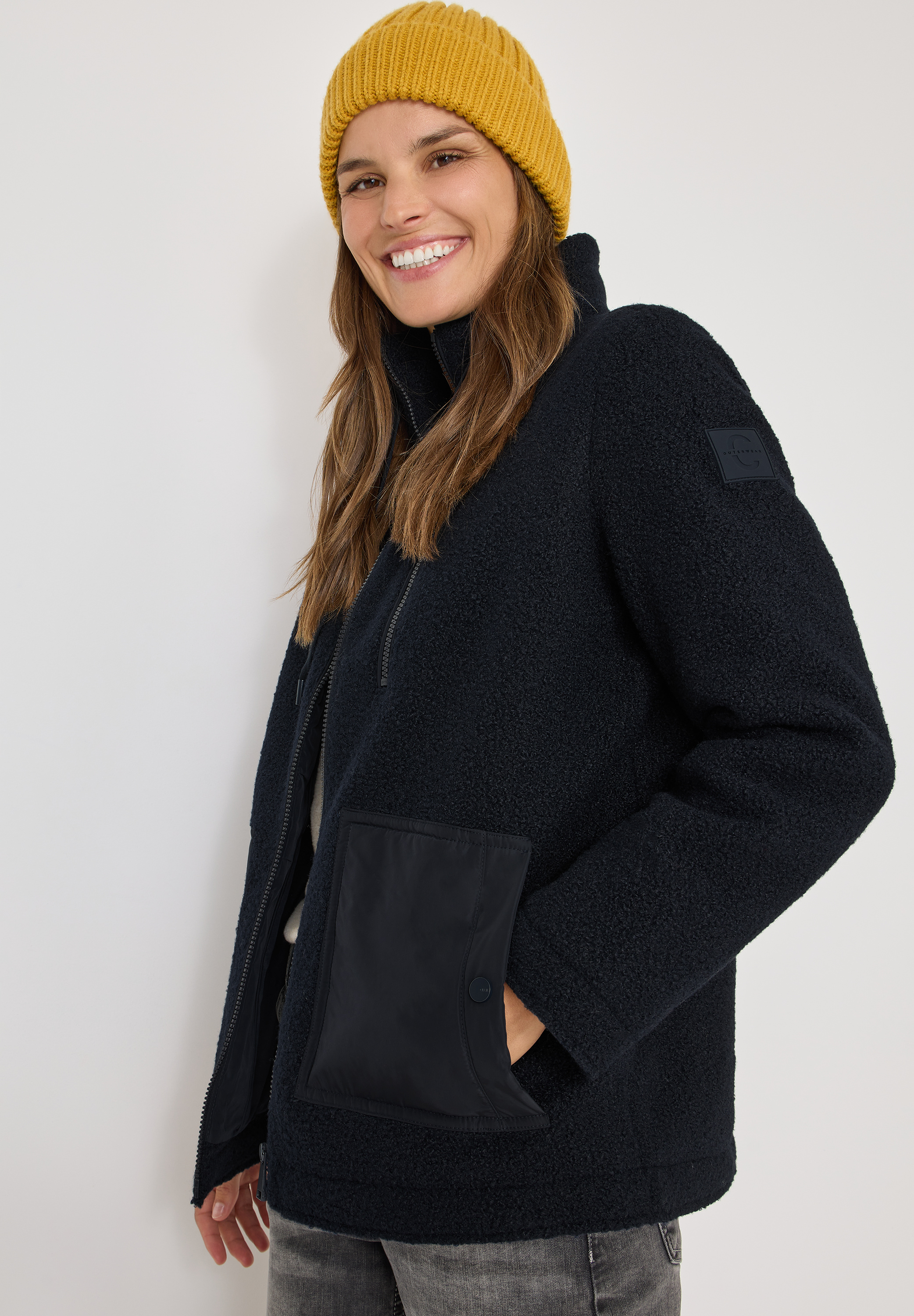 Kuschelige Jacke mit Details