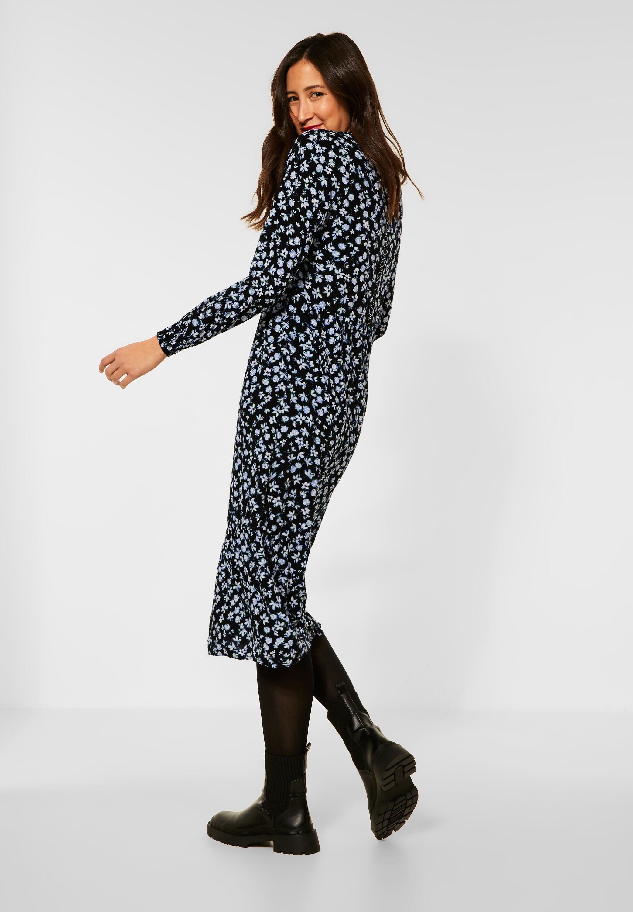 Midi Kleid mit Print