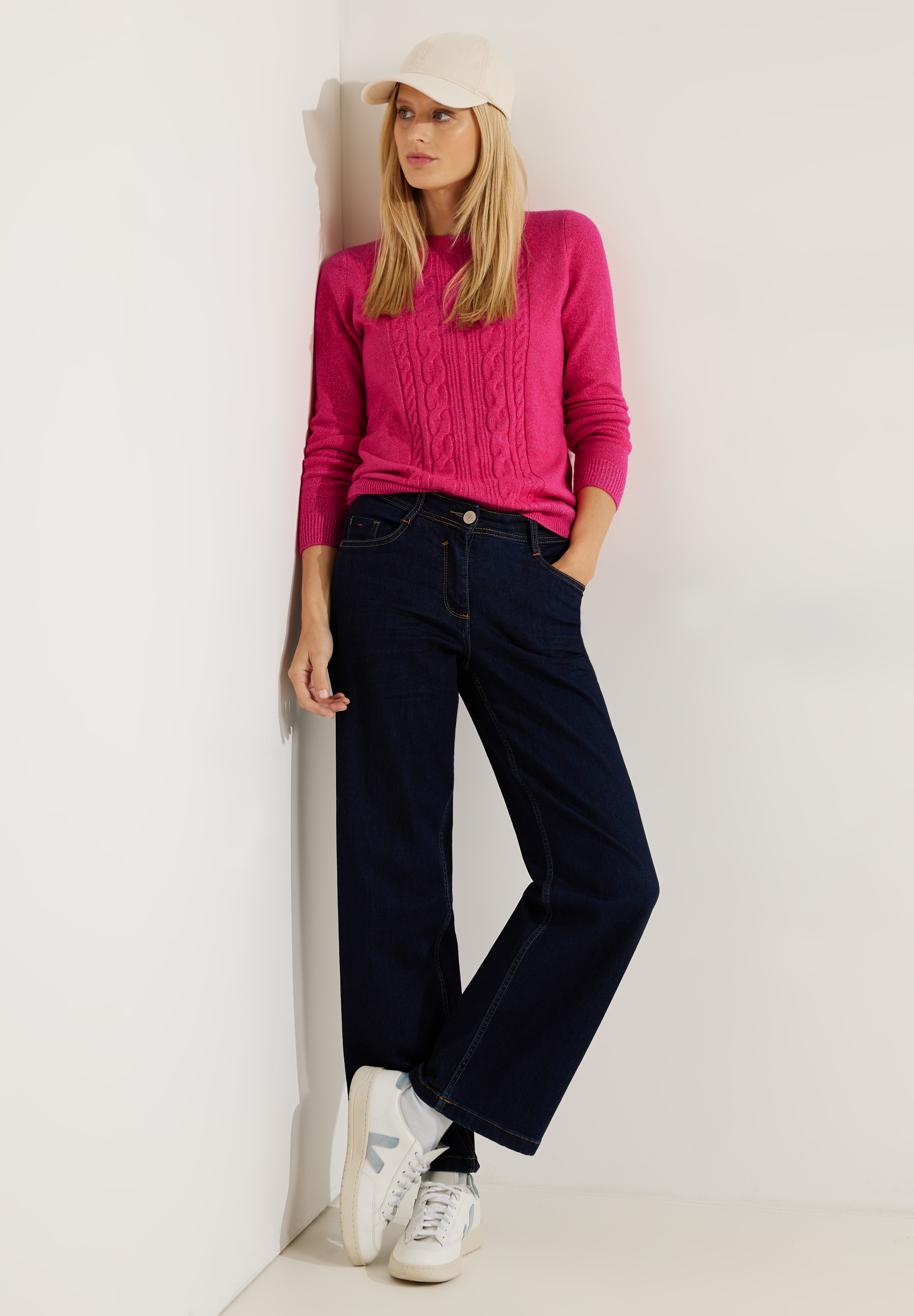 Cosy Zopfmuster Pullover