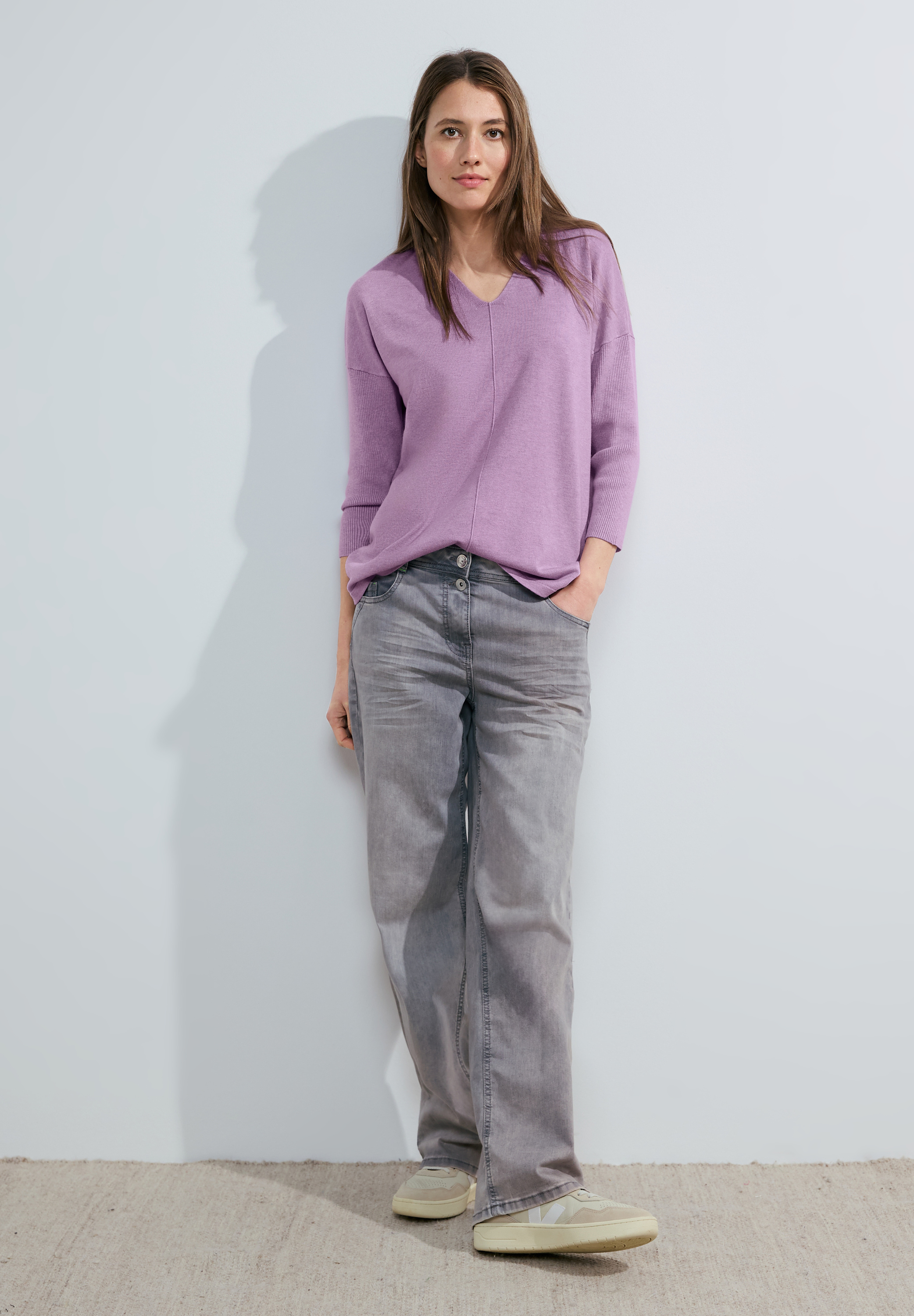 3/4 Feinstrick Pullover