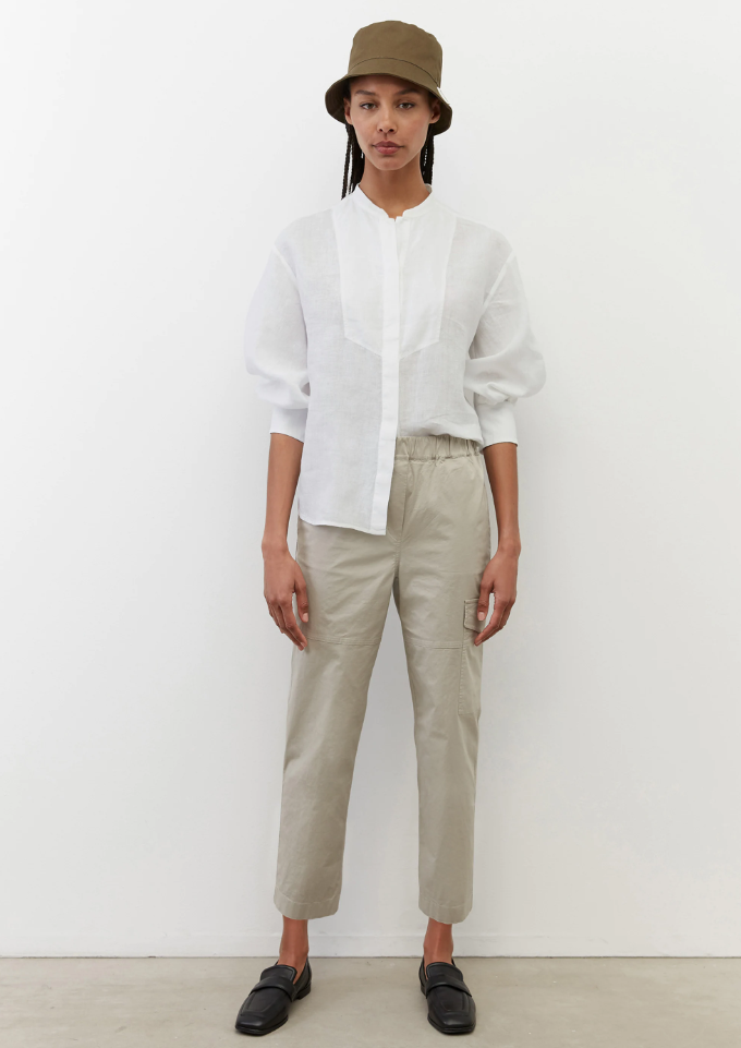 Blouse, three quater sleeve, balloo