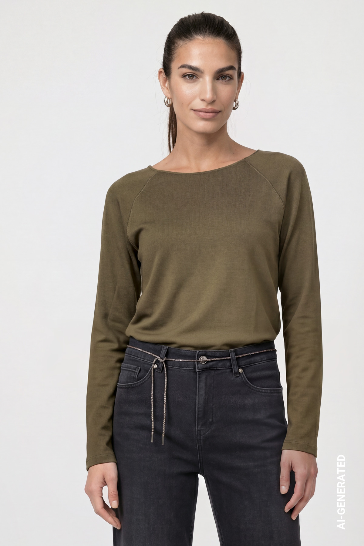 Basic-Langarmshirt
