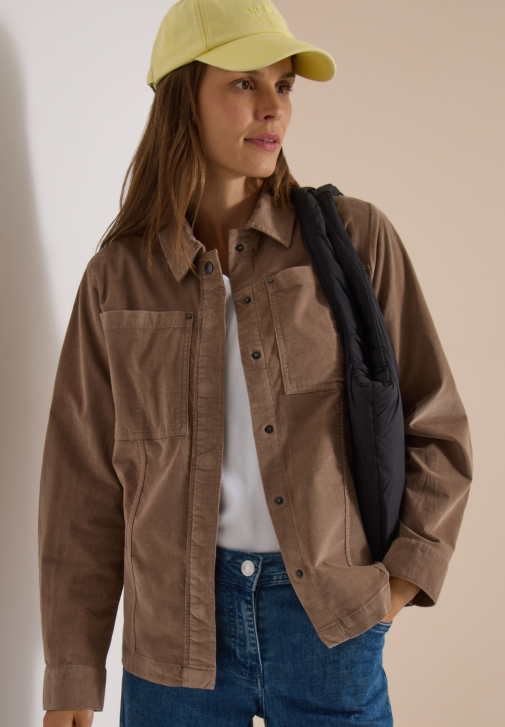 Feincord Overshirt mit Brusttaschen