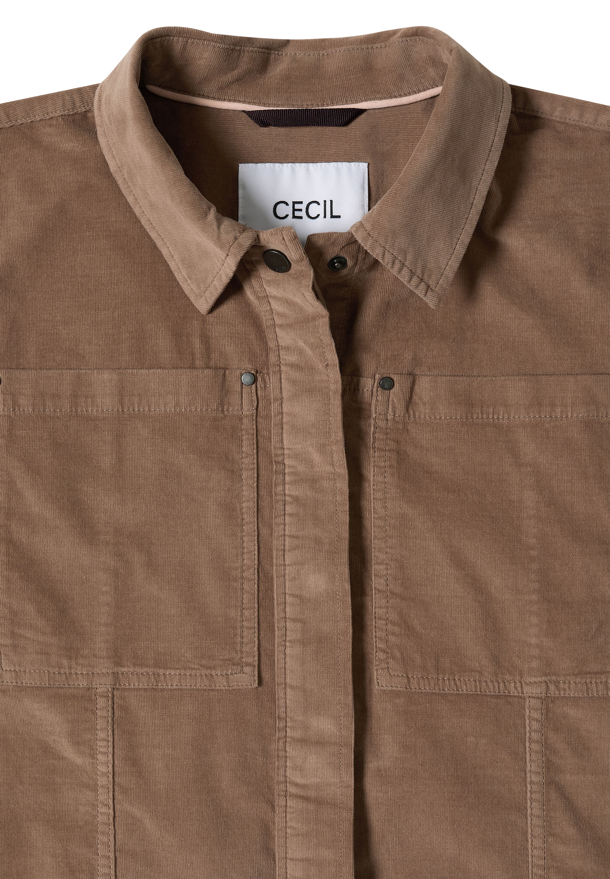 Feincord Overshirt mit Brusttaschen