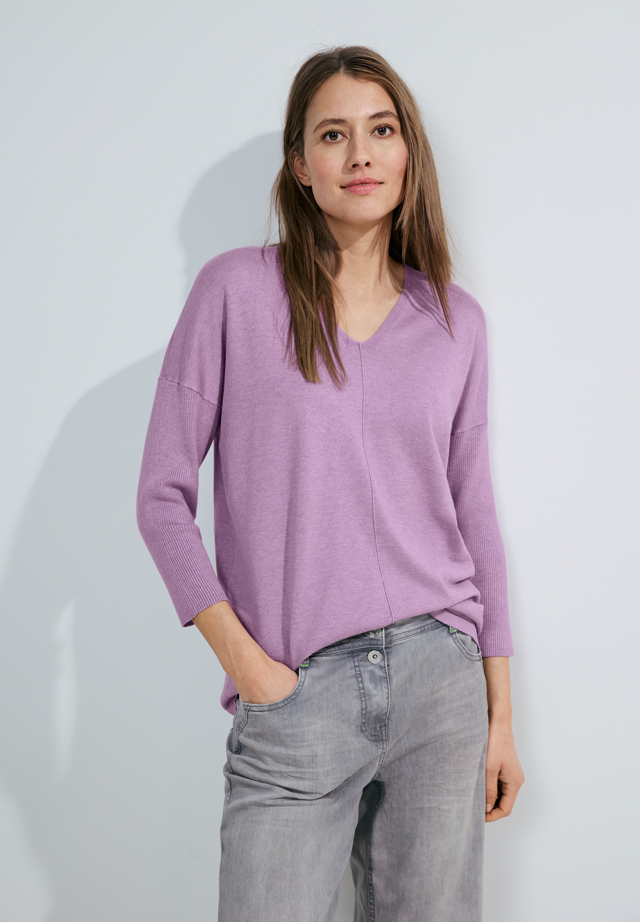 3/4 Feinstrick Pullover