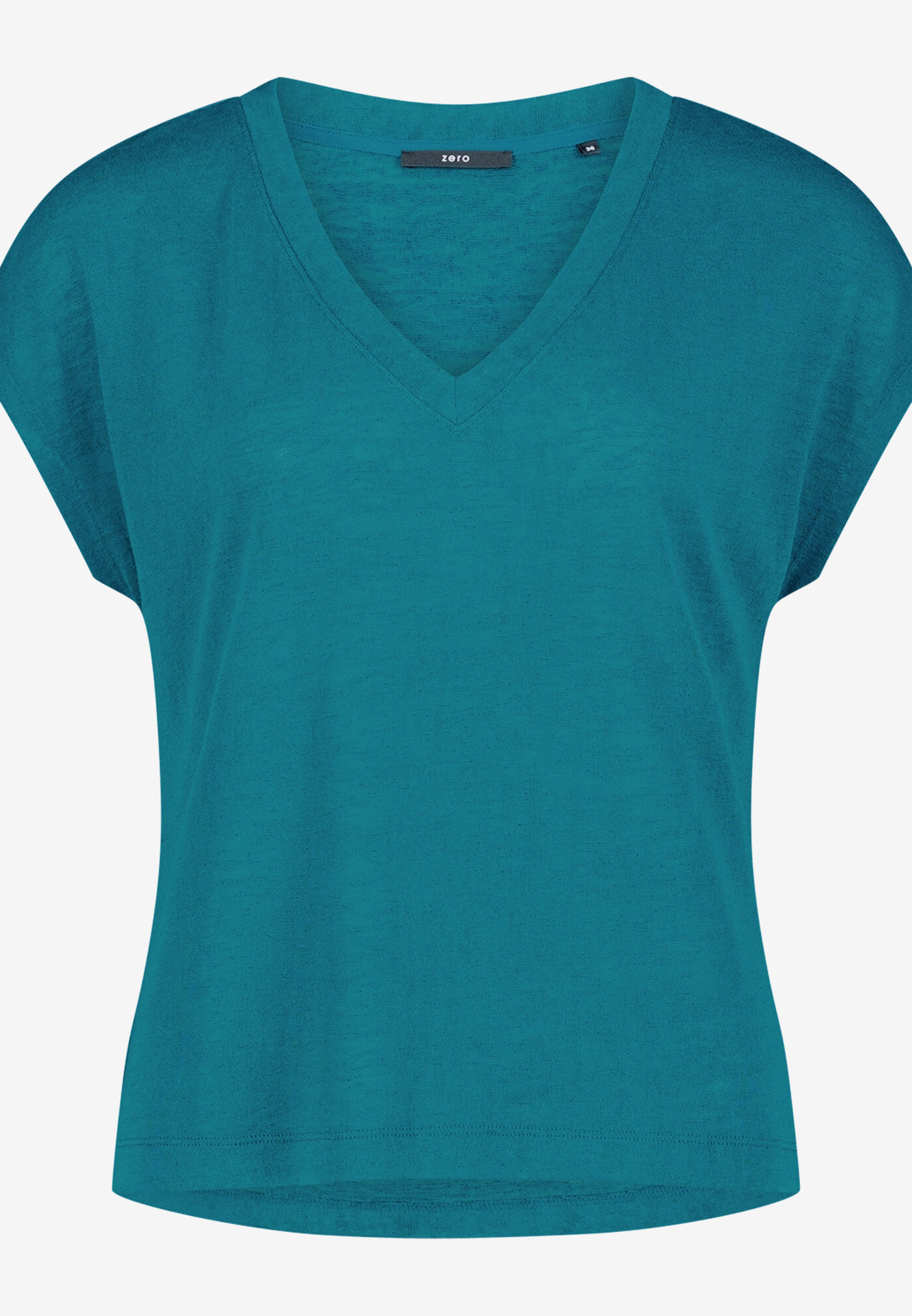Basic-T-Shirt  mit V-Ausschnitt
