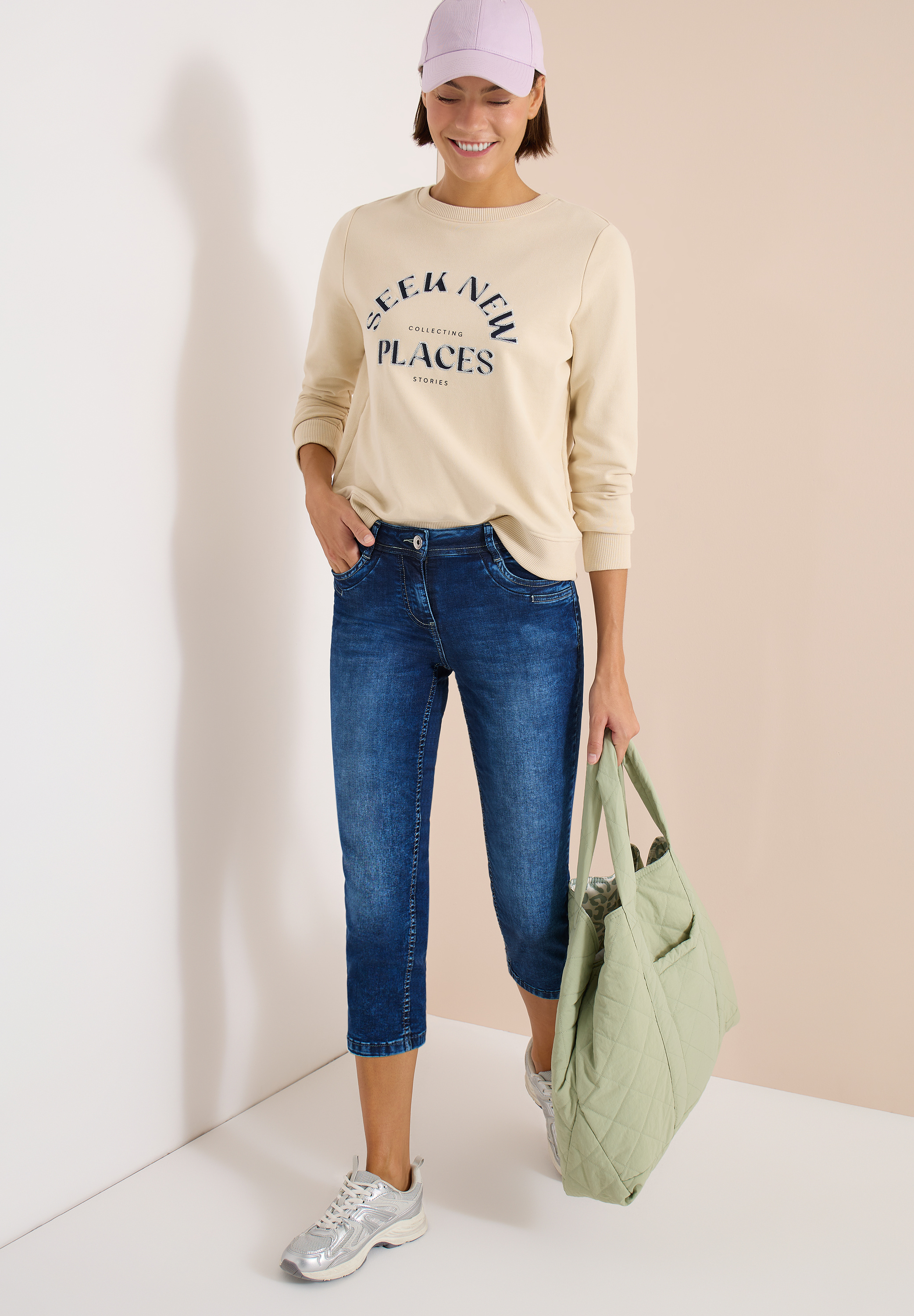 3/4 Slim Leg Jeans im Casual Fit