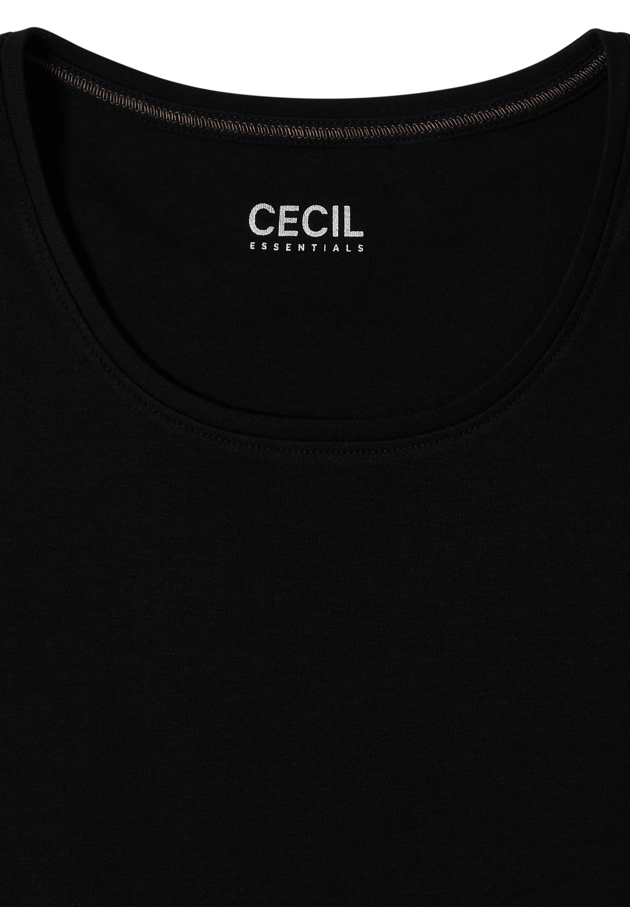 Basic Langarm Shirt mit Rundhals