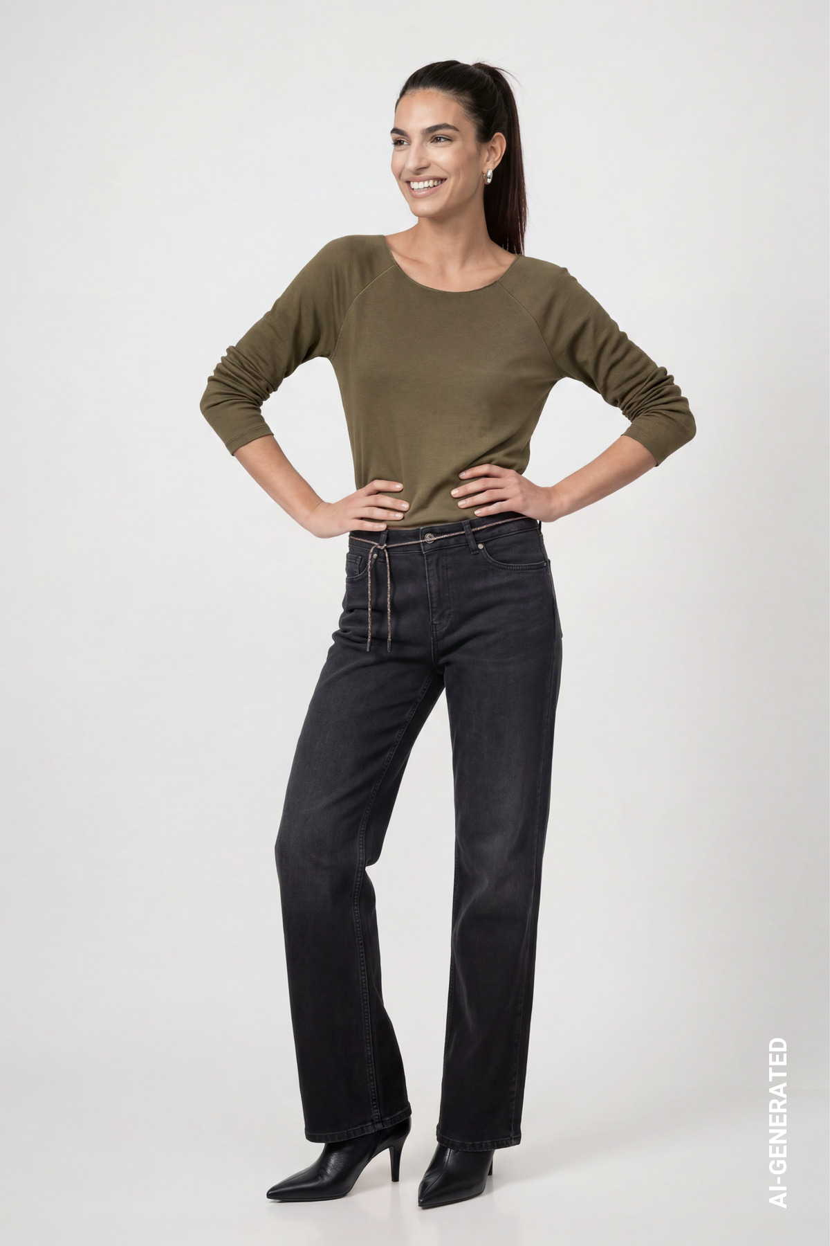 Basic-Langarmshirt